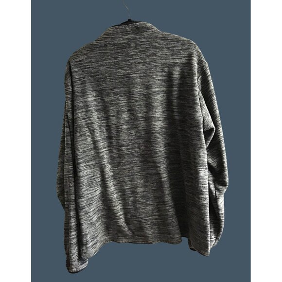 DALLAS COWBOYS AUTHENTIC MEN SOFT GREY PULLOVER HALF ZIP-UP CLOSURE SWEATER SZ L - Picture 2 of 7